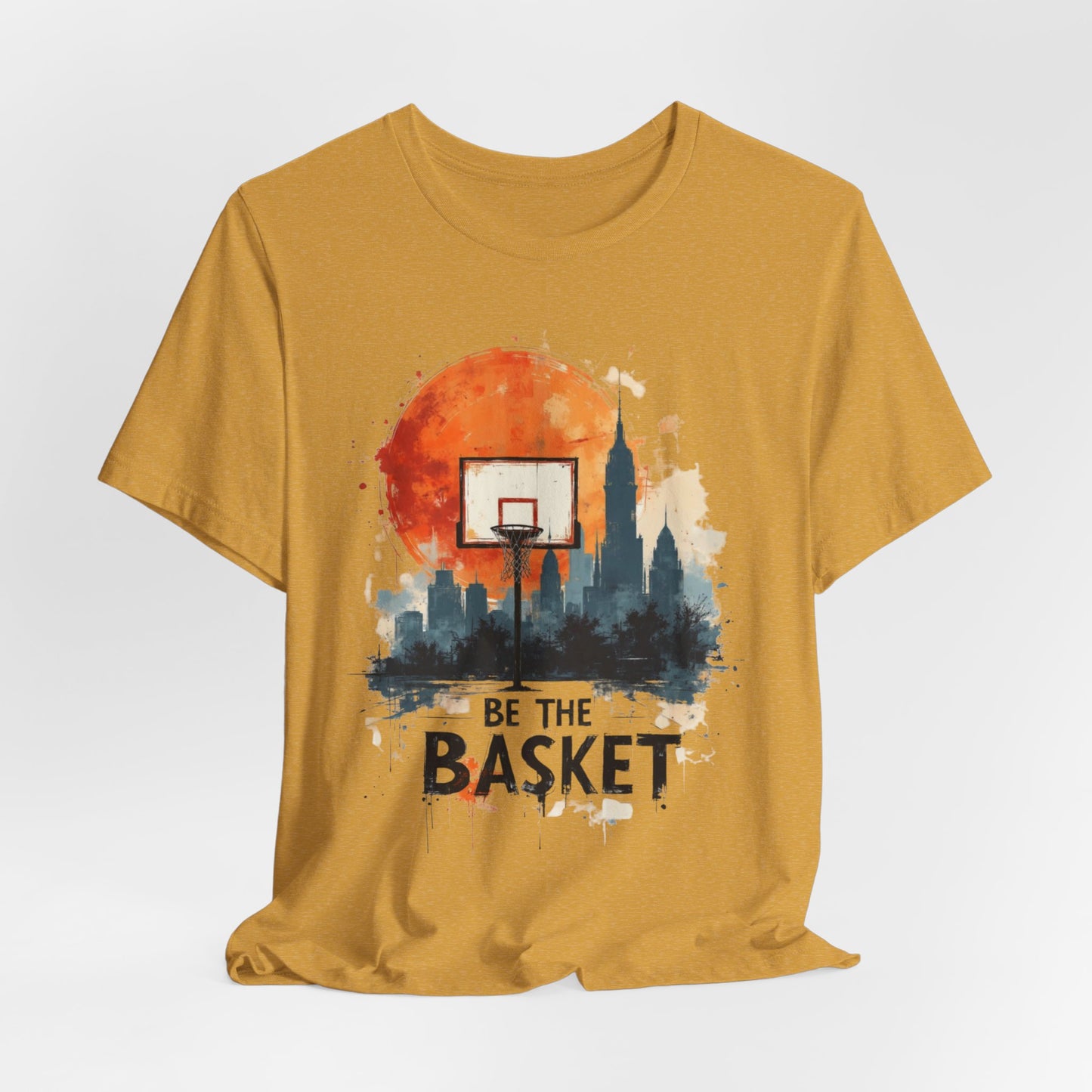 BE THE BASKET Basketball Goal Skyline 5, Basketball Unisex T-Shirt