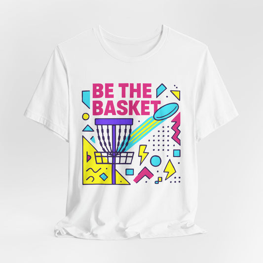 BE THE BASKET Disc Golf Basket Abstract 10, Unisex T-Shirt, Disc Golf Shirt
