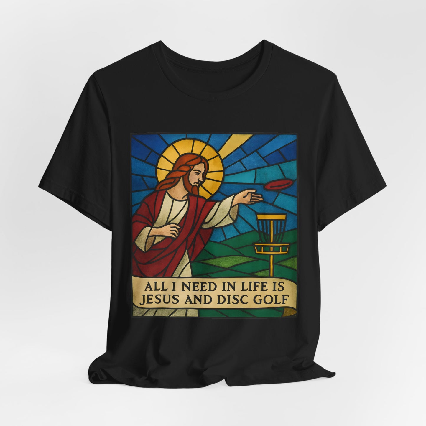 Disc Golf Jesus Design 2 , Unisex T-Shirt