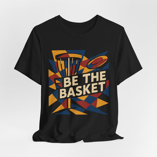 BE THE BASKET Disc Golf Basket Abstract 6, Unisex T-Shirt, Disc Golf Shirt