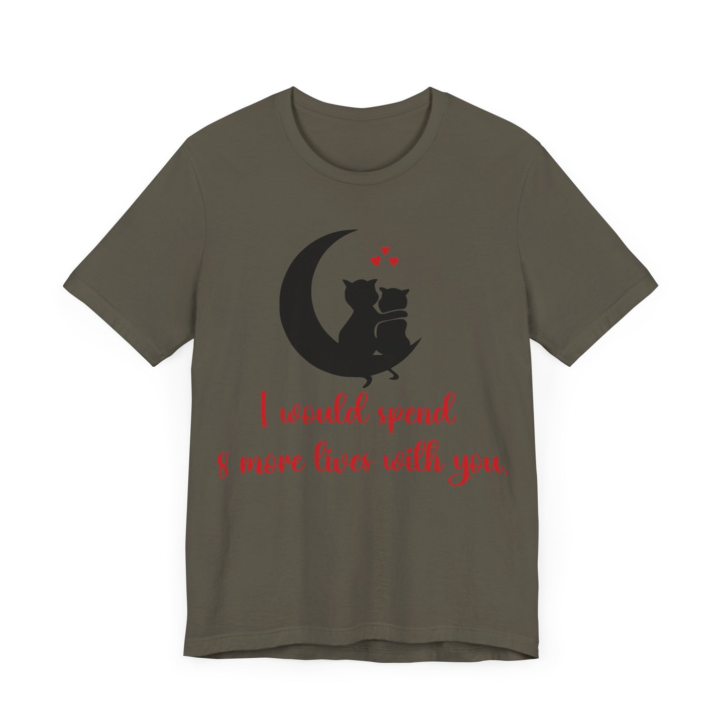 Cute Cat Love Unisex T-shirt, Perfect Anniversary or Valentine's gift.