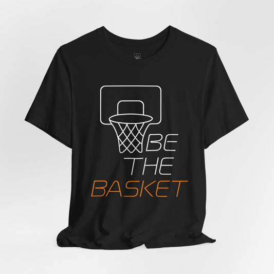 Copy of BE THE BASKET Basketball Goal Line Art 2, Unisex T-Shirt, Disc Golf Shirt