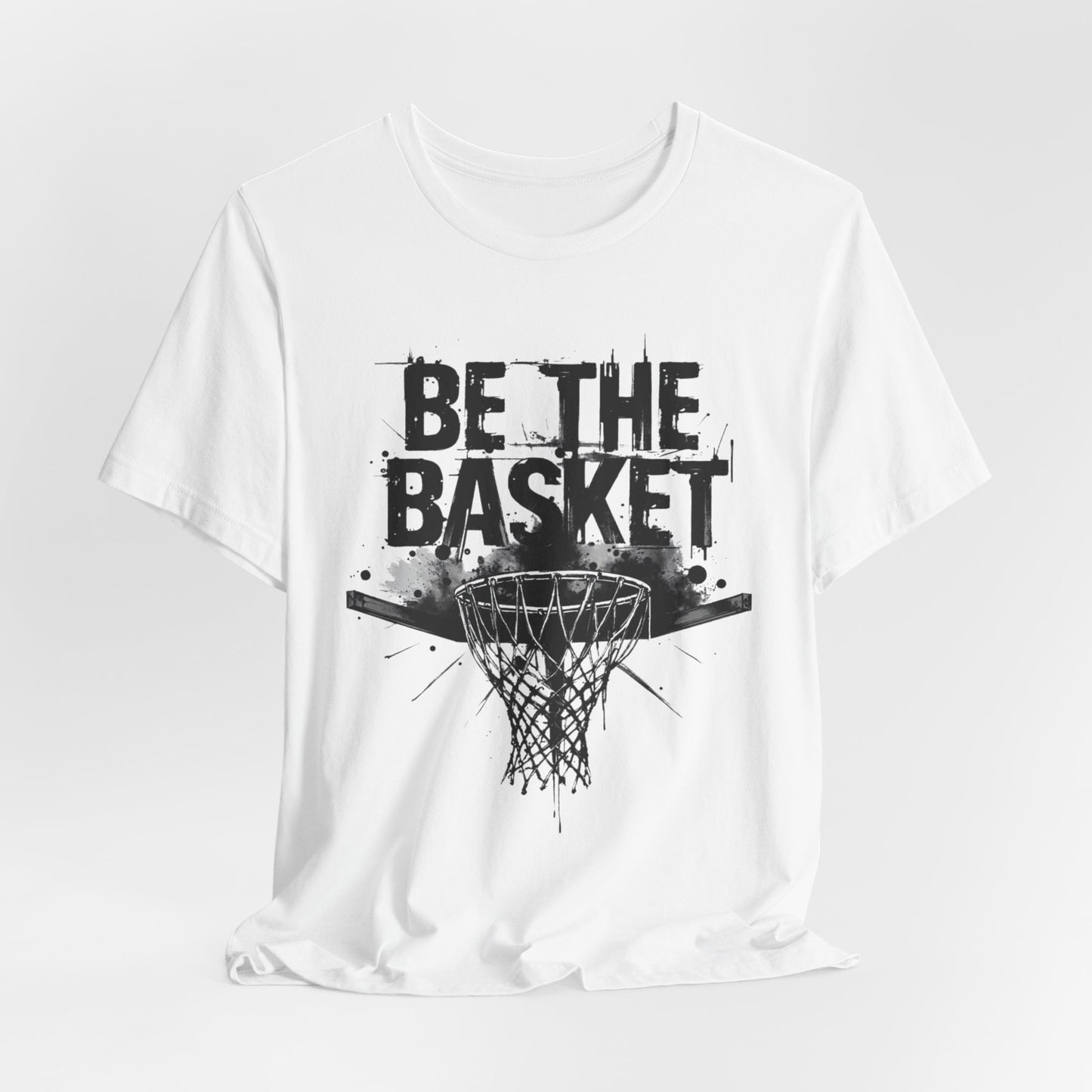 BE THE BASKET Basketball Net Distressed Black Design, Disc Golf Unisex T-Shirt