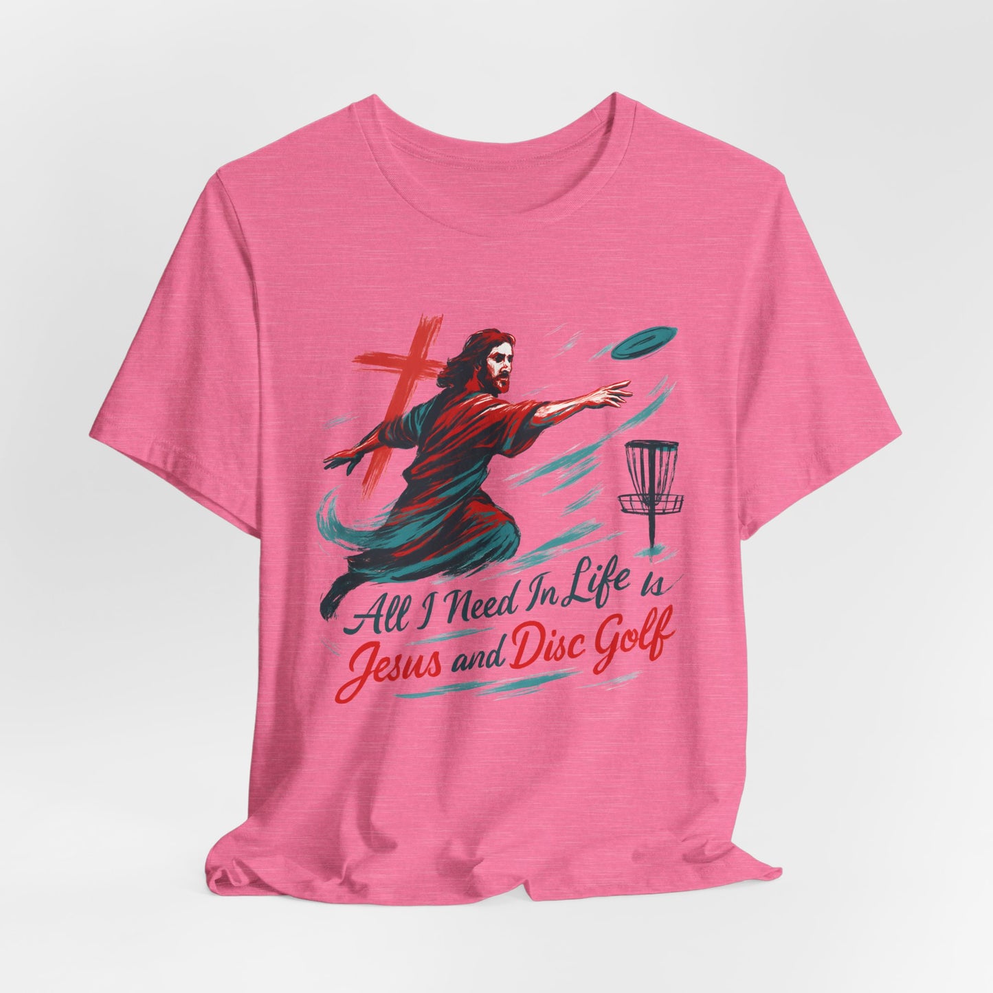Disc Golf Jesus Design 1 , Unisex T-Shirt