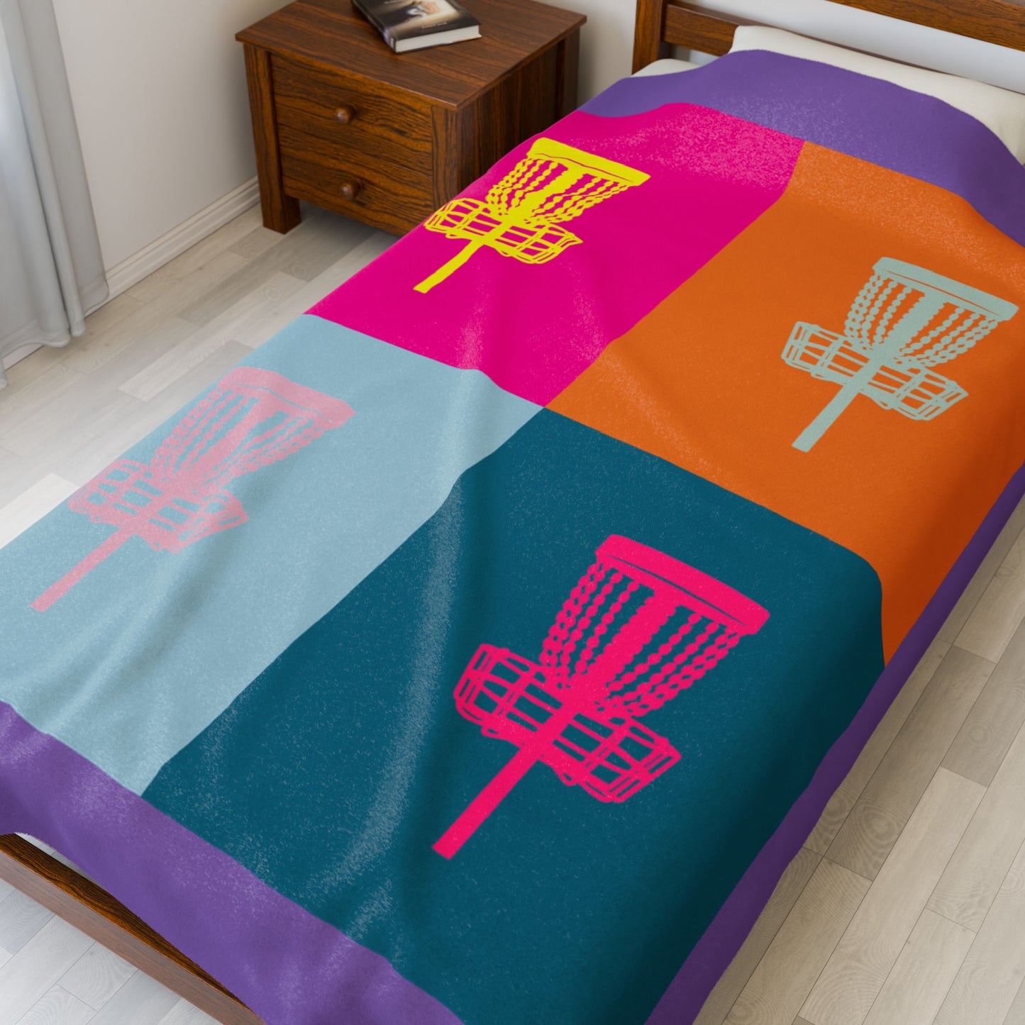 Disc Golf Blanket Pop Art Series 1 Purple