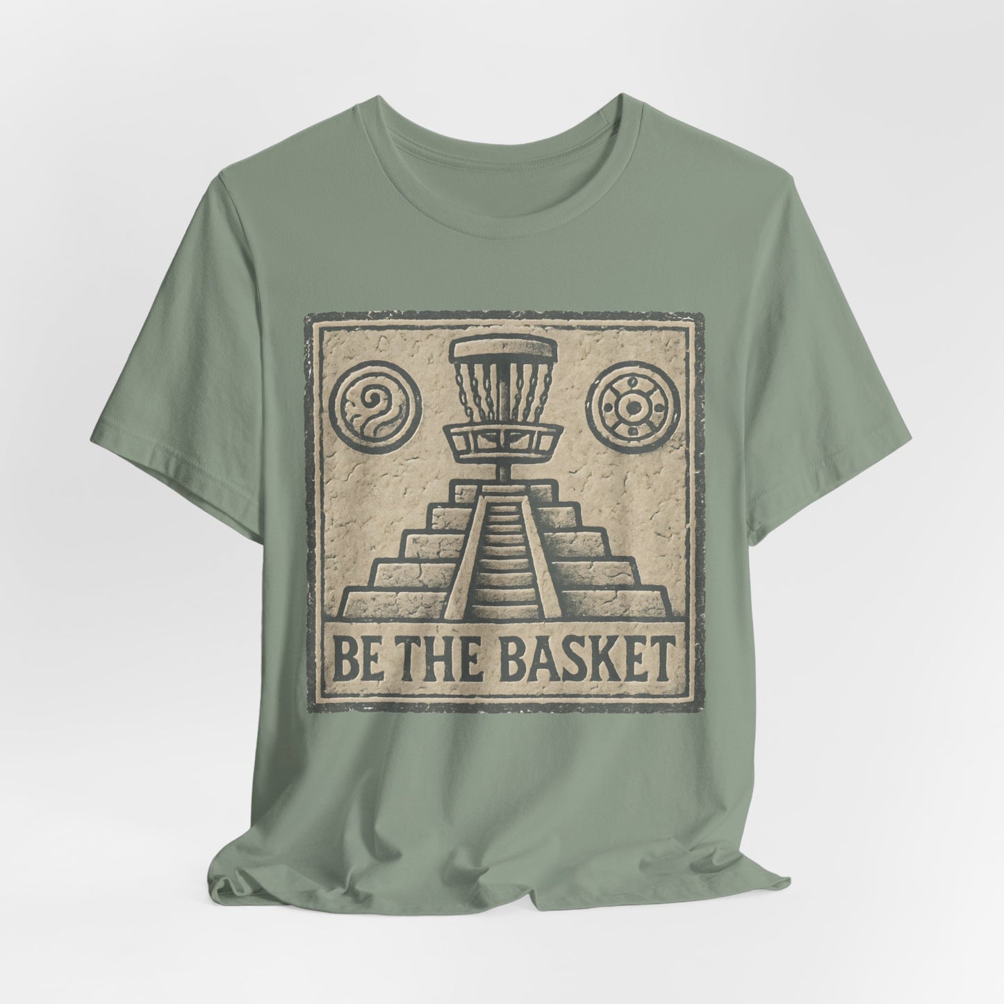 BE THE BASKET Disc Golf Basket Mayan 1, Disc Golf Unisex T-Shirt