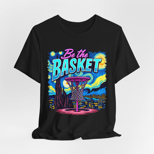 BE THE BASKET Van Gogh Basketball Design, Unisex T-Shirt, Basketball Shirt