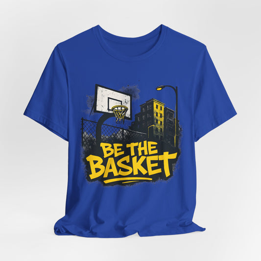 BE THE BASKET Basketball City Graffiti Yellow 2, Unisex T-Shirt, Disc Golf Shirt