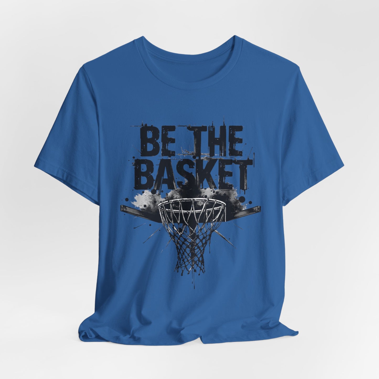 BE THE BASKET Basketball Net Distressed Black Design, Disc Golf Unisex T-Shirt