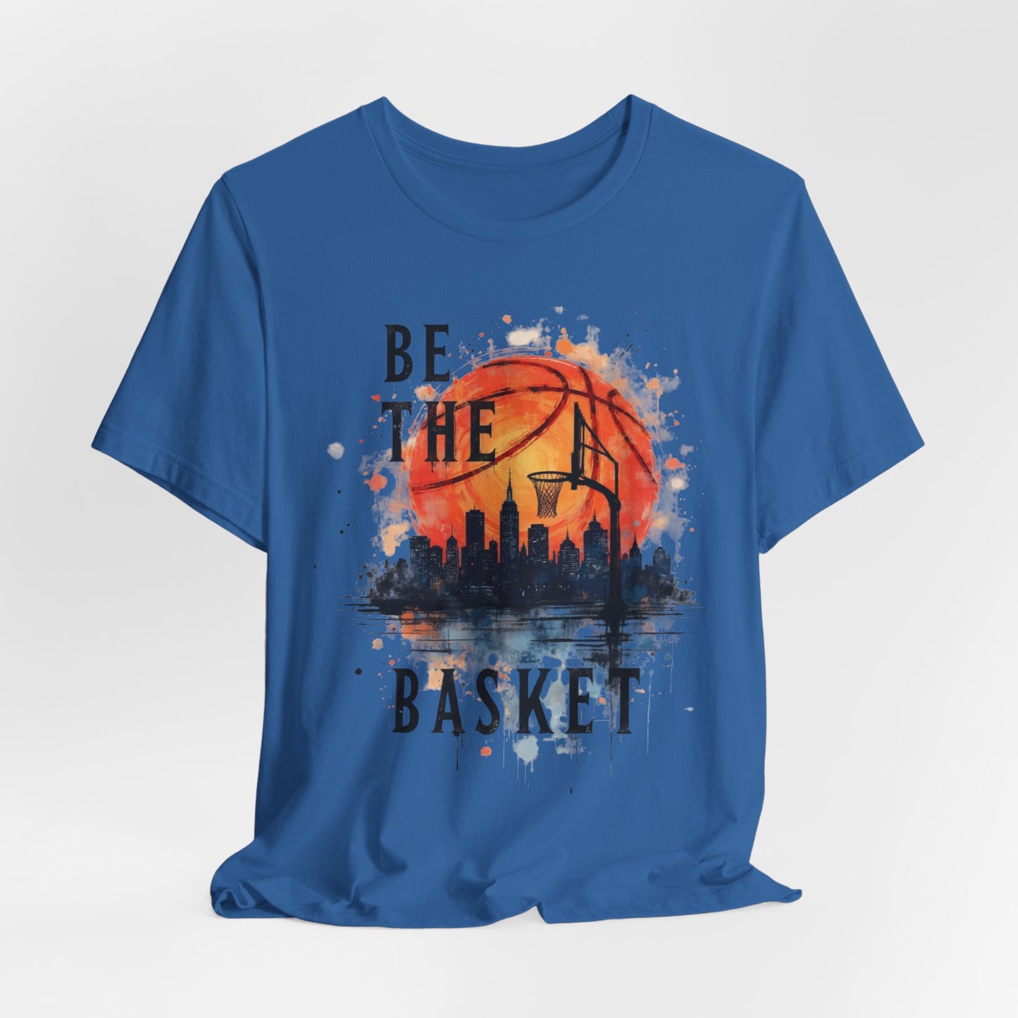 BE THE BASKET Basketball Goal and Ball Skyline 4, Basketball Unisex T-Shirt