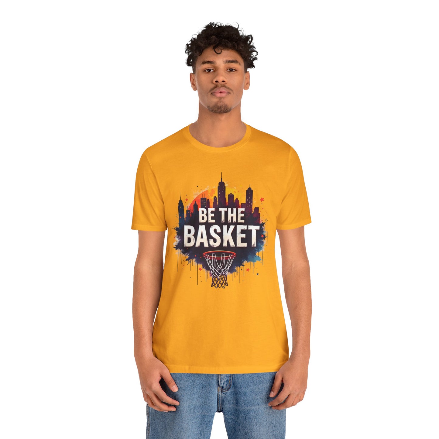 BE THE BASKET Skyline 2 Basketball Unisex T-Shirt, Basketball Shirt