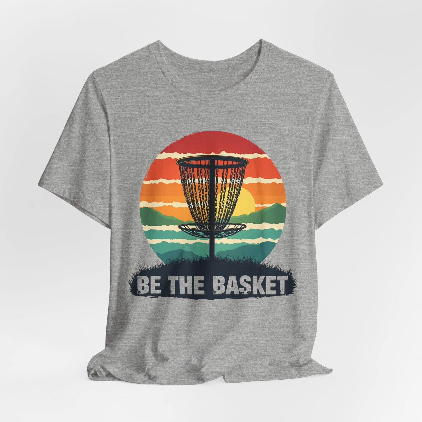 BE THE BASKET Disc Golf Retro 4, Unisex T-Shirt, Disc Golf Shirt