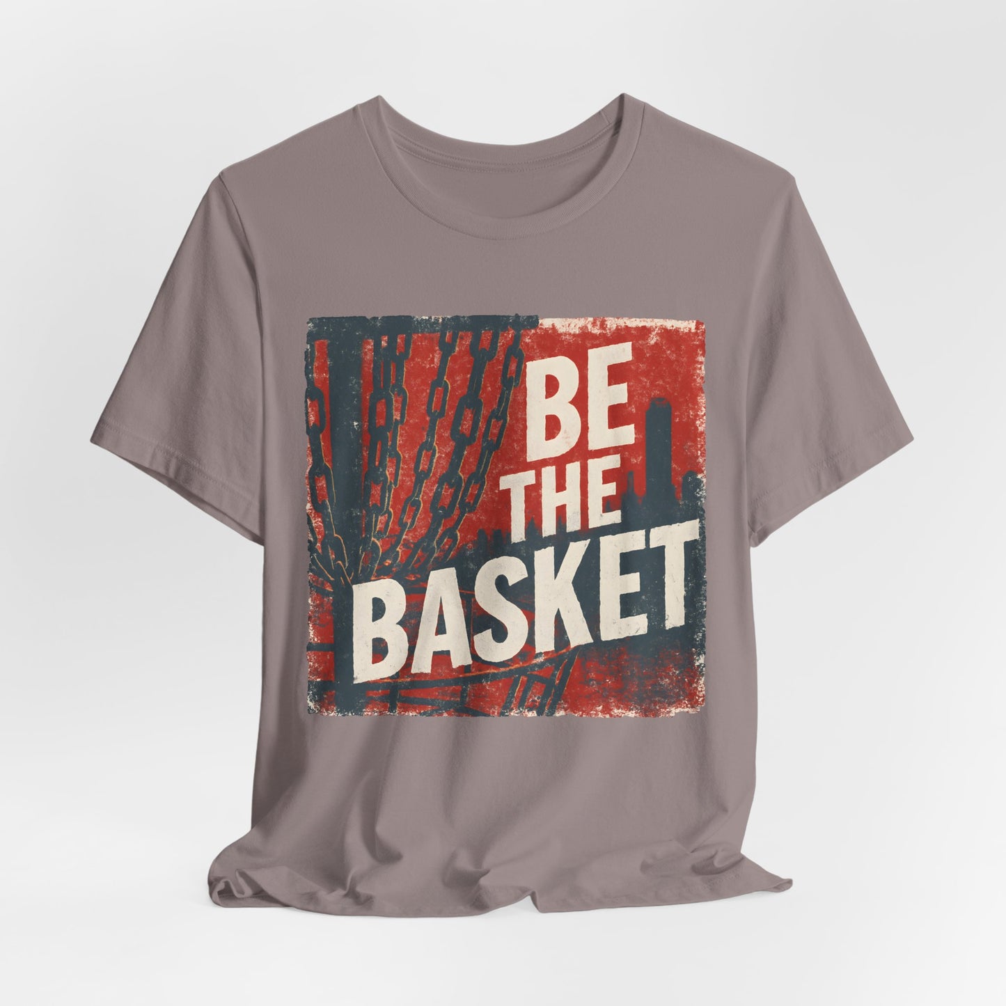 BE THE BASKET Disc Golf Basket Distressed City, Disc Golf Unisex T-Shirt