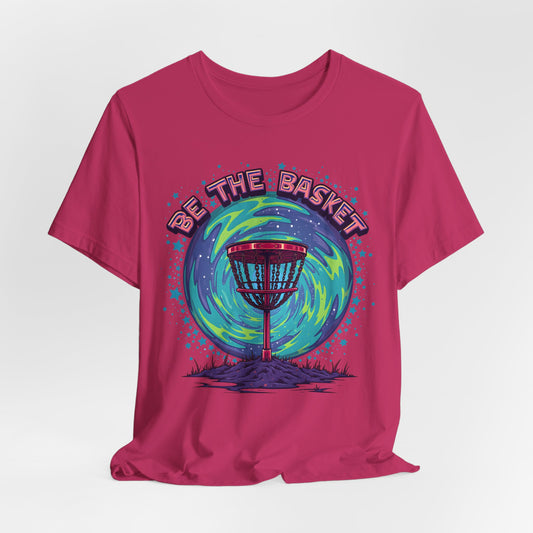 BE THE BASKET Psychedelic Design 10, Unisex T-Shirt, Disc Golf Shirt