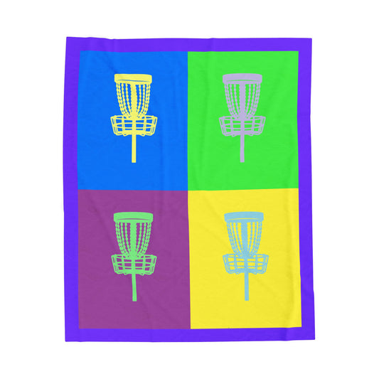 Disc Golf Blanket Pop Art Series 3 Purple