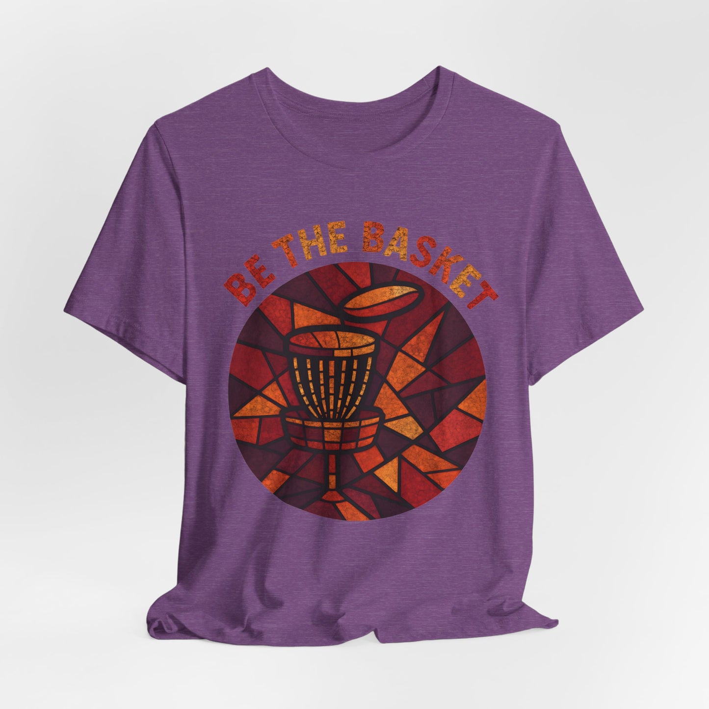 BE THE BASKET Disc Golf Basket Round Glass, Disc Golf Unisex T-Shirt