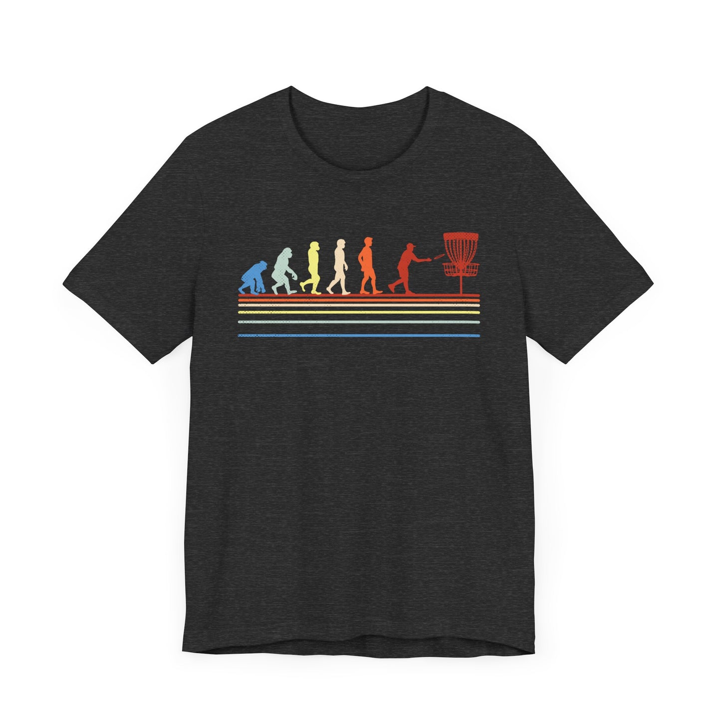 Evolution Explained Disc Golf  Softstyle Unisex T-shirt