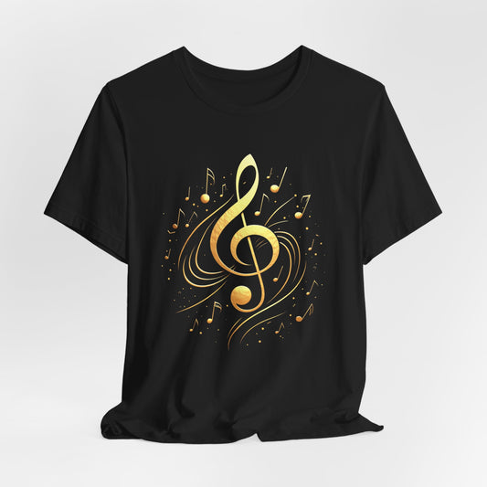 Musical Notes Design 1 Unisex T-Shirt, Happy Feel-Good Shirt