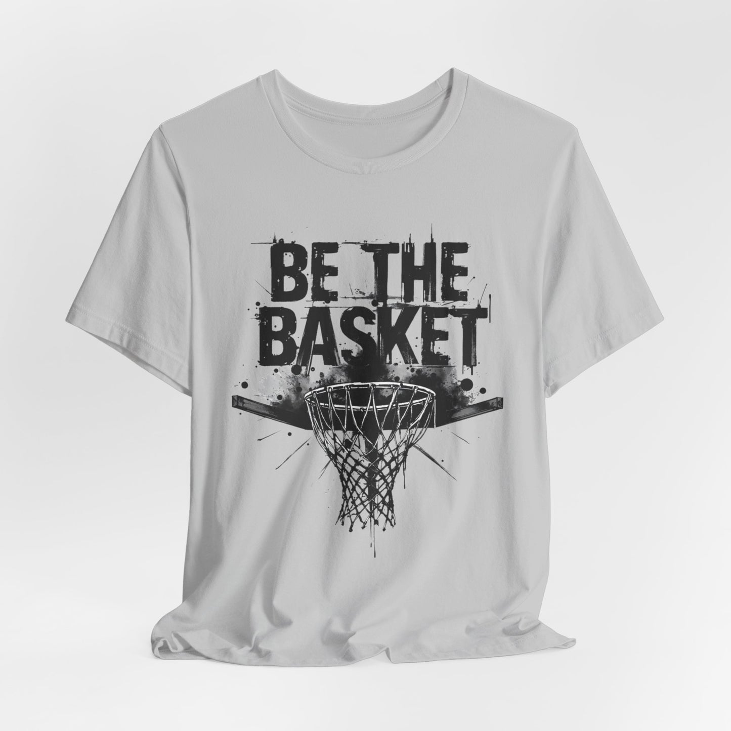 BE THE BASKET Basketball Net Distressed Black Design, Disc Golf Unisex T-Shirt