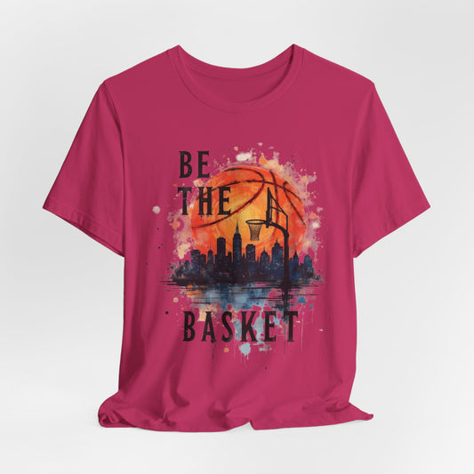 BE THE BASKET Basketball Goal and Ball Skyline 4, Basketball Unisex T-Shirt