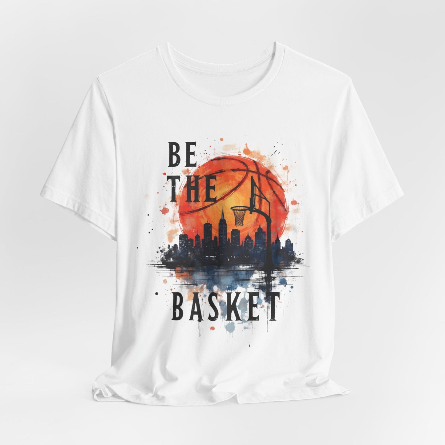 BE THE BASKET Basketball Goal and Ball Skyline 4, Basketball Unisex T-Shirt
