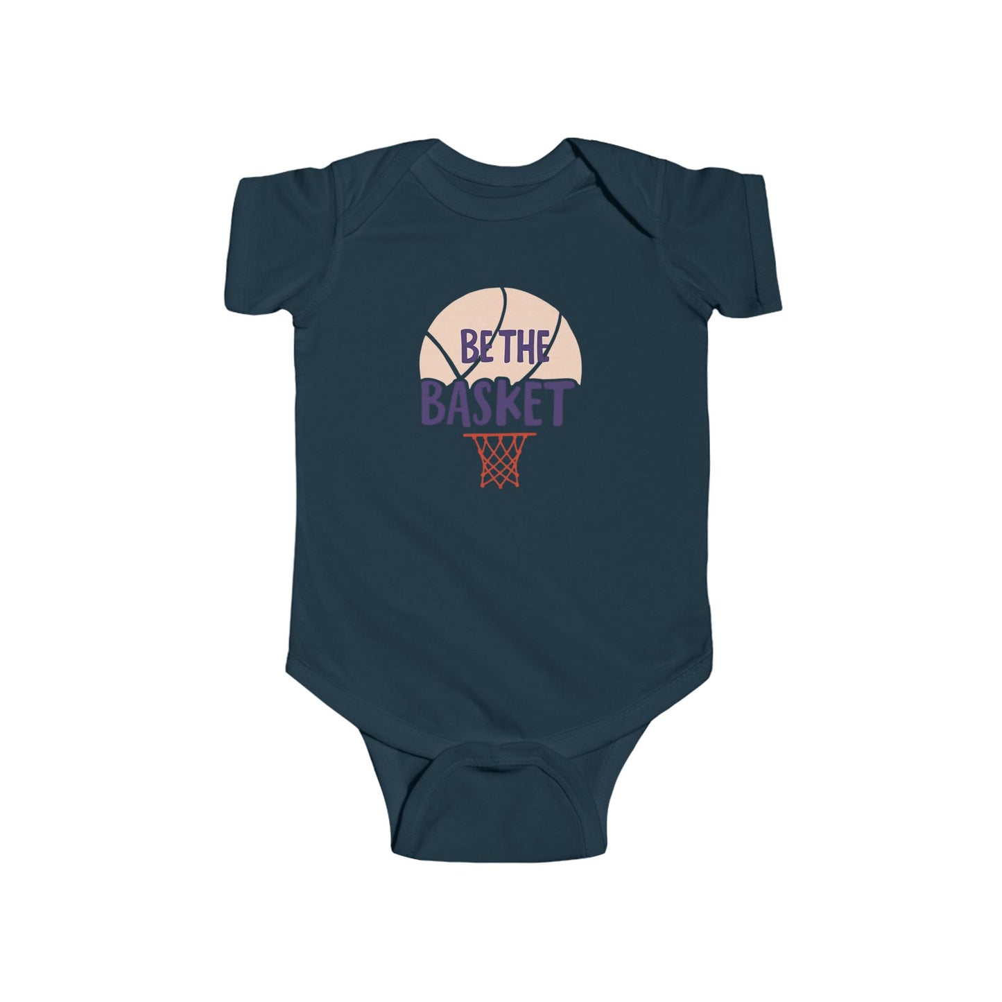 Infant BE THE BASKET Basketball Net Design - Fine Jersey Bodysuit