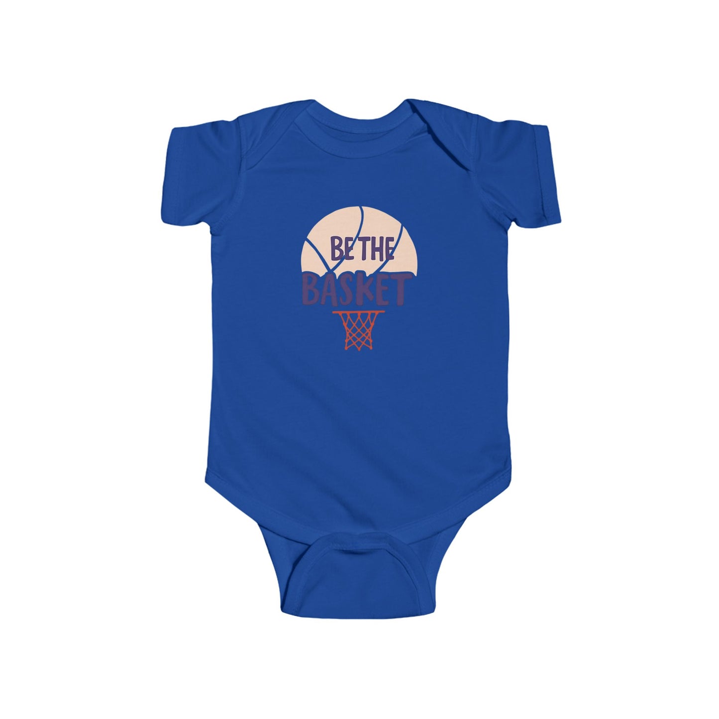 Infant BE THE BASKET Basketball Net Design - Fine Jersey Bodysuit