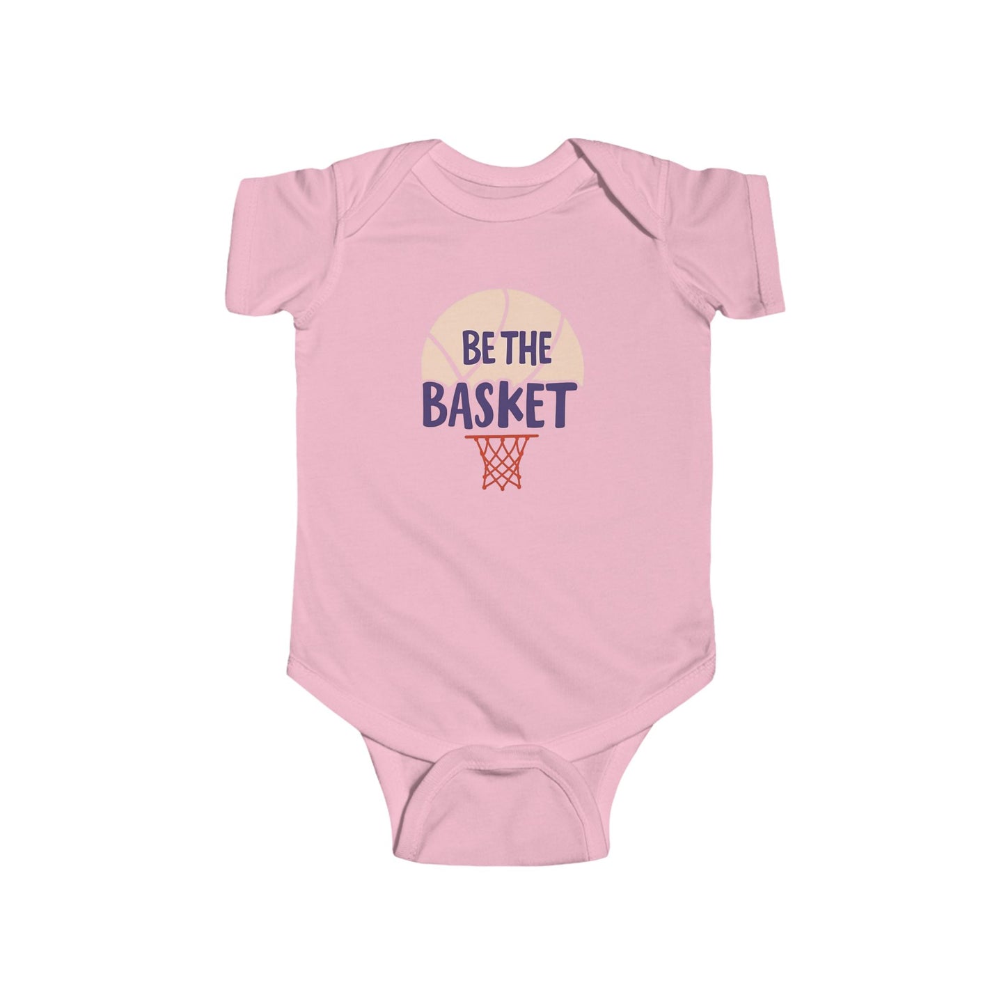 Infant BE THE BASKET Basketball Net Design - Fine Jersey Bodysuit
