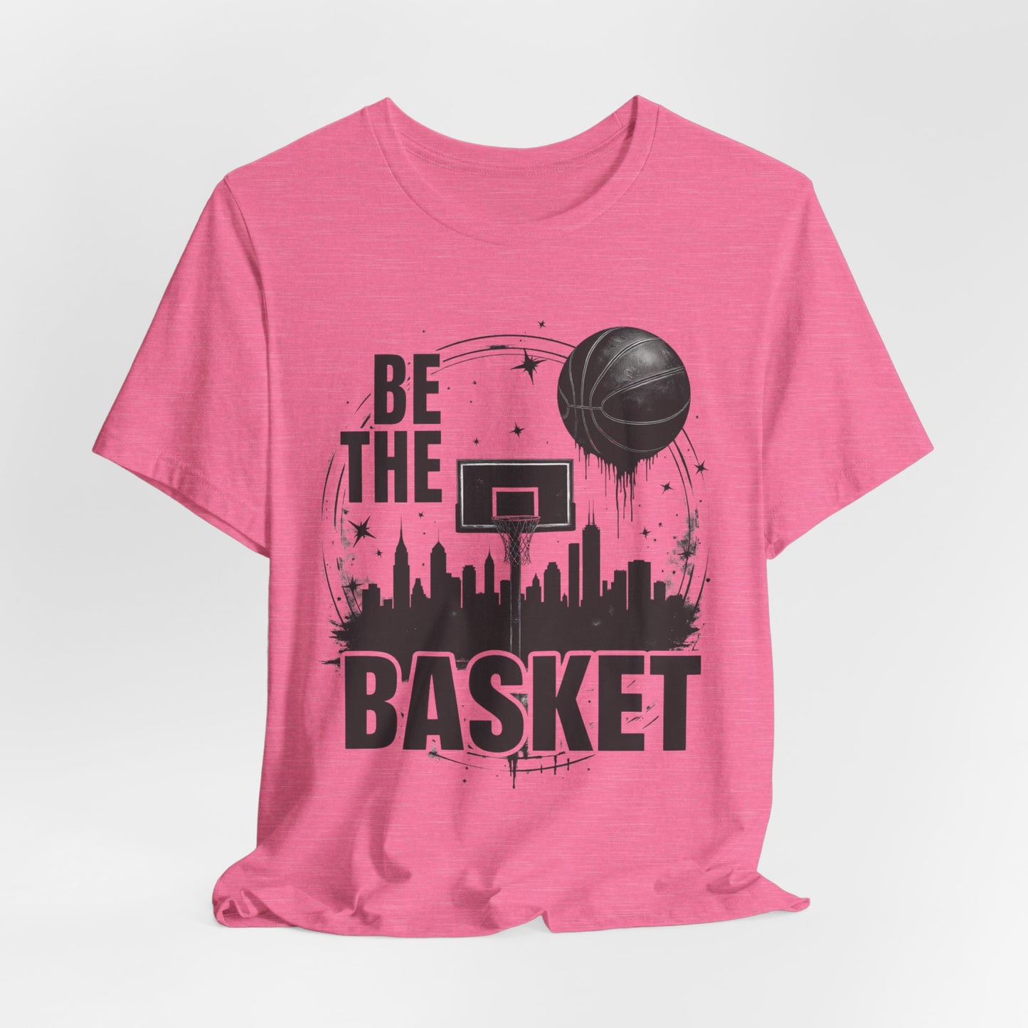 BE THE BASKET Basketball Goal and Ball Skyline 1, Basketball Unisex T-Shirt