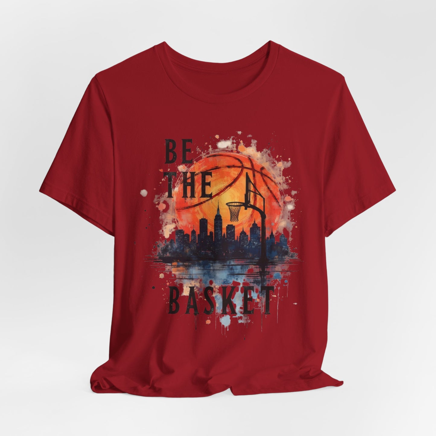 BE THE BASKET Basketball Goal and Ball Skyline 4, Basketball Unisex T-Shirt