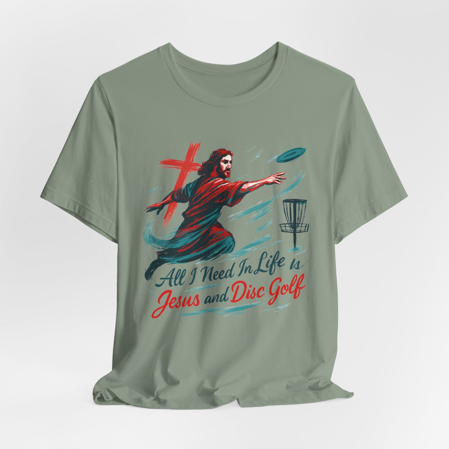 Disc Golf Jesus Design 1 , Unisex T-Shirt