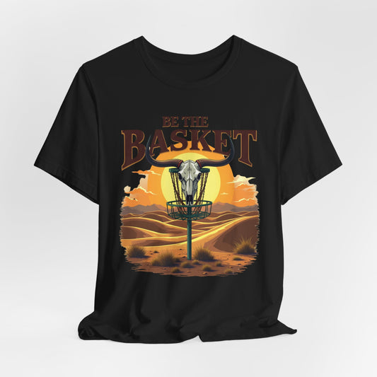 BE THE BASKET Desert Design Unisex T-Shirt, DISC GOLF SHIRT