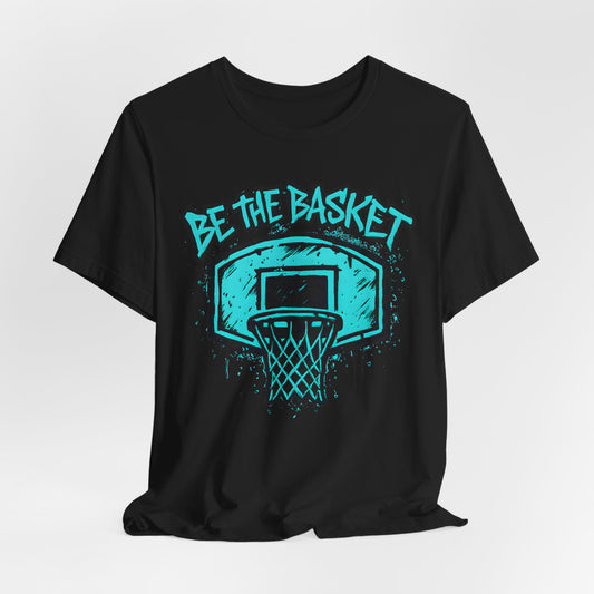 BE THE BASKET Basketball Graffiti Blue 2, Basketball Unisex T-Shirt